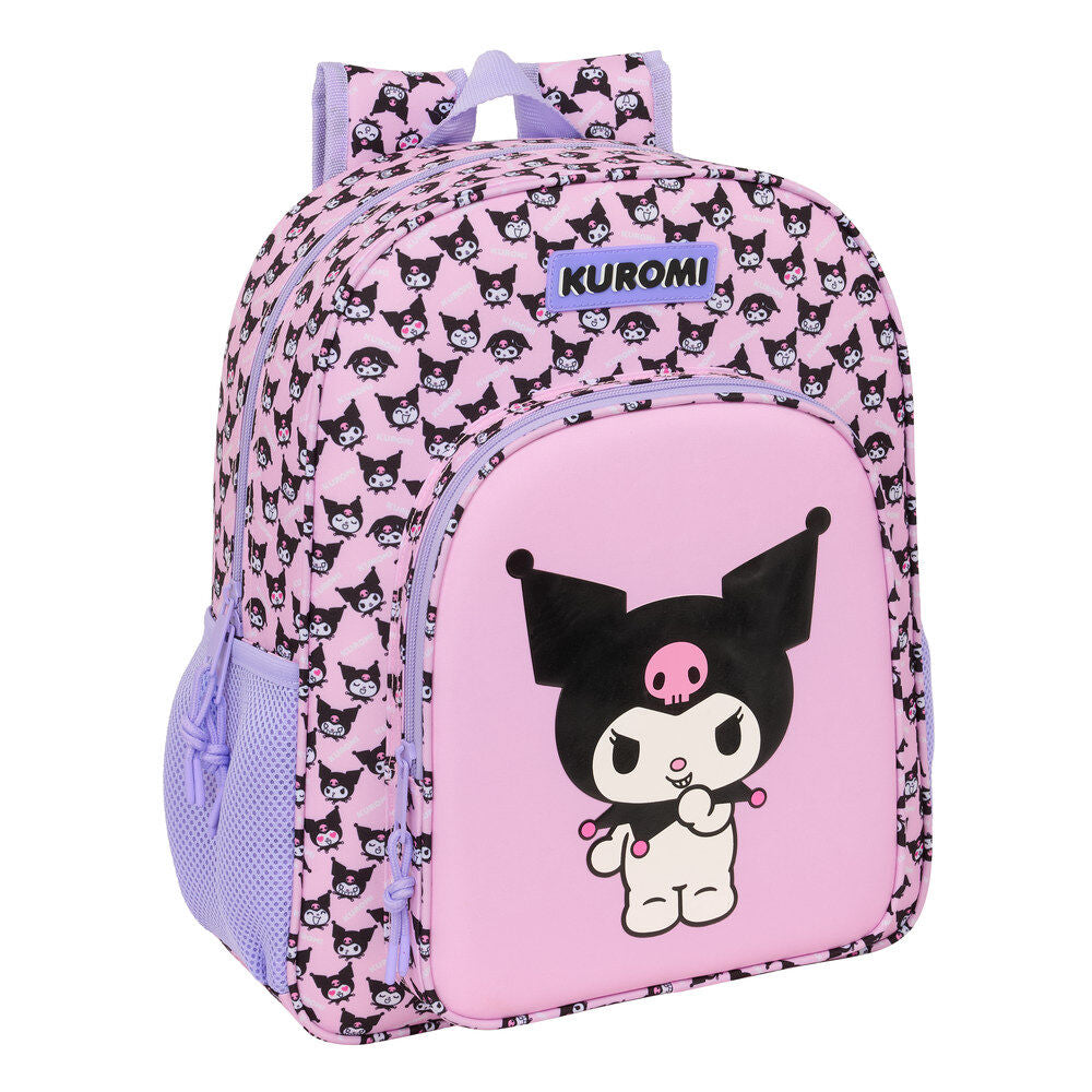 Safta Mochila Kuromi Hello Kitty 38cm adaptable