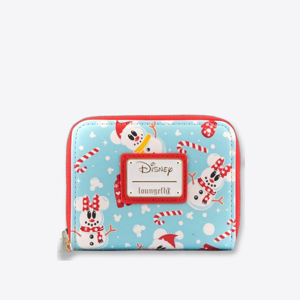 Monedero loungefly disney minnie y mickie muñecos de nieve aop (imagen 4 de 6)