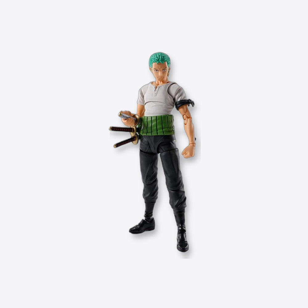Tamashii Nations Roronoa zoro - romance dawn -  fig. 15 cm one piece sh figuarts re - run (imagen 2 de 6)