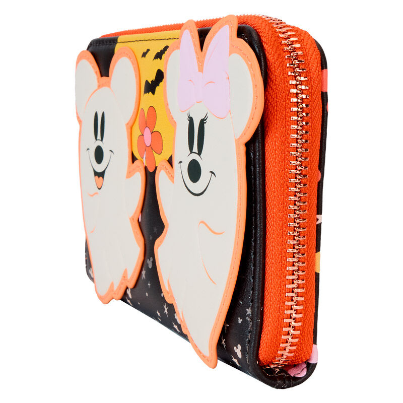 Cartera Floral Ghost Mickey & Minnie Disney Loungefly (imagen 3 de 5)