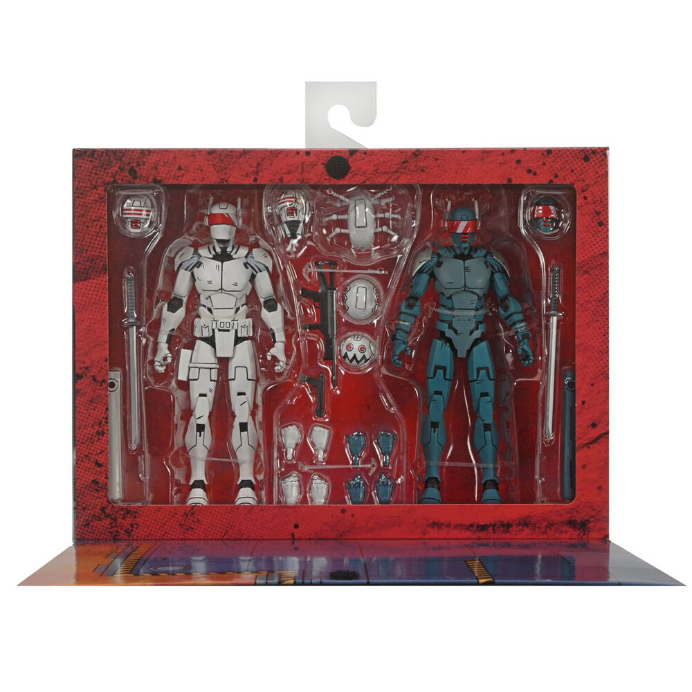 Neca Set 2 figuras Synja Patrol Troop Reinforcements Teenage Mutant The Last Ronin Tortugas Ninja 18cm