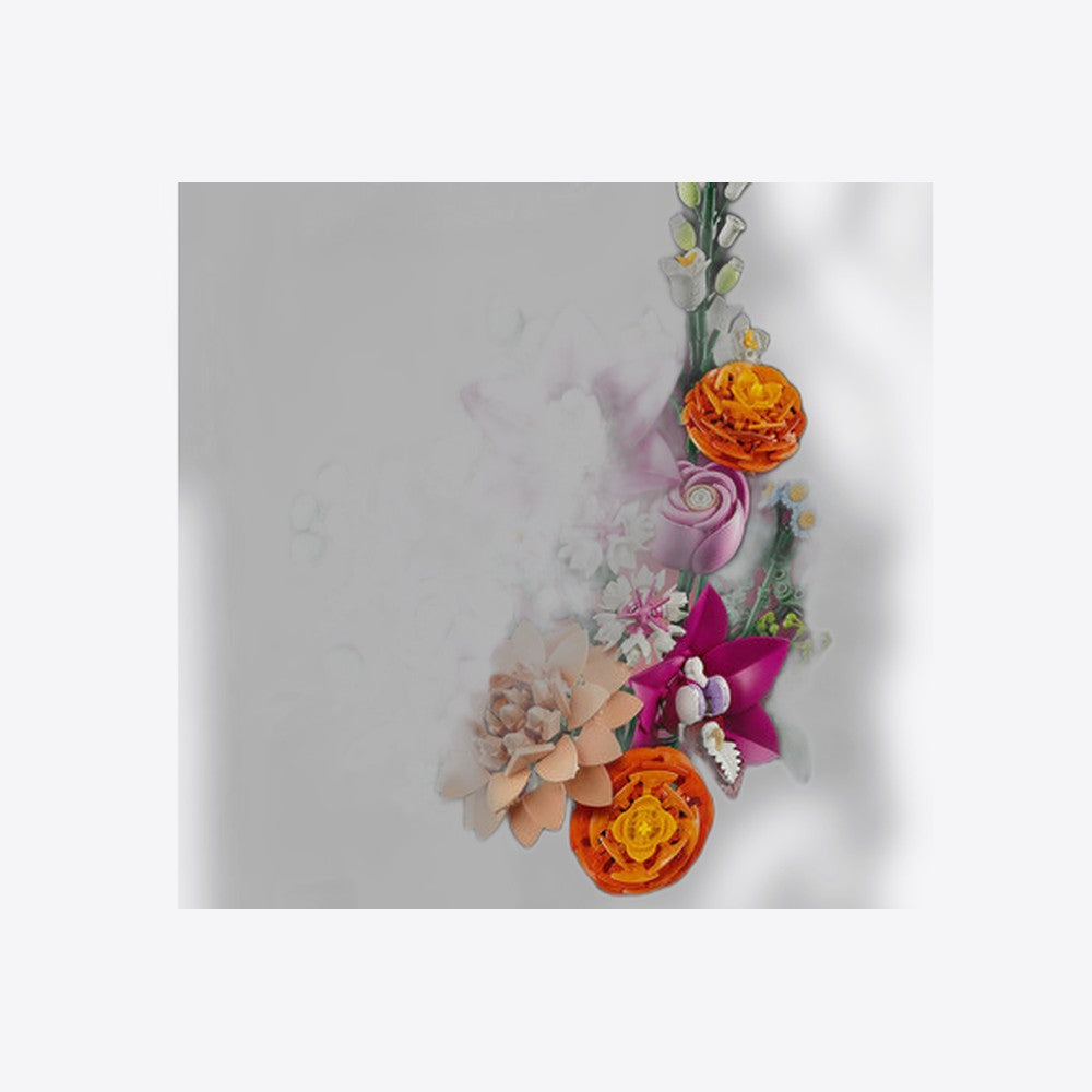 Lego ramo de flores fantasía en rosa (imagen 5 de 6)