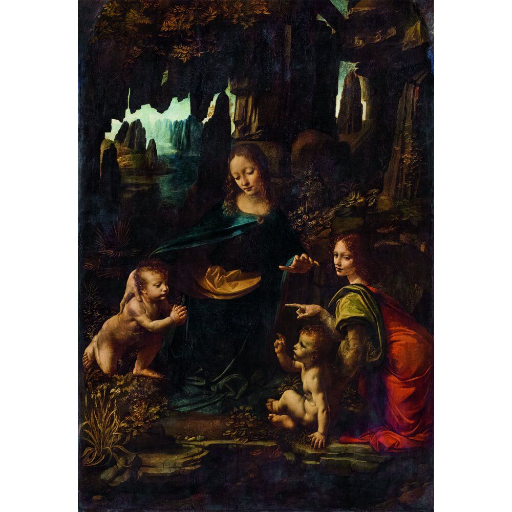 Puzzle La Virgen de las Rocas Leonardo Da Vinci 1000 Piezas Museo