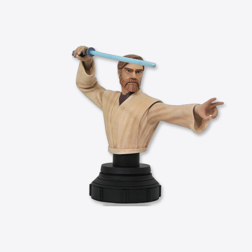 Figura busto diamond select toys star wars the clone wars obi wan 1 - 7 escala 15 cm resina (imagen 4 de 6)