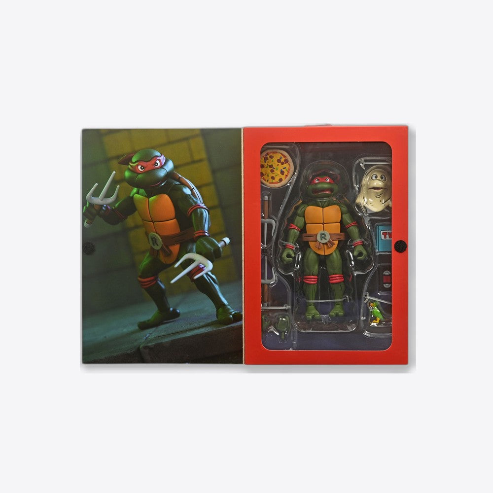 Figura neca teenage mutant ninja turtles cartoon ultimate raphael vhs scale action 18cm (imagen 2 de 6)