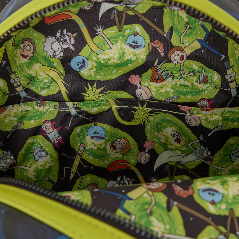 Mochila Cartoon Network Rick and Morty Space Cruiser Loungefly 26cm (imagen 7 de 8)