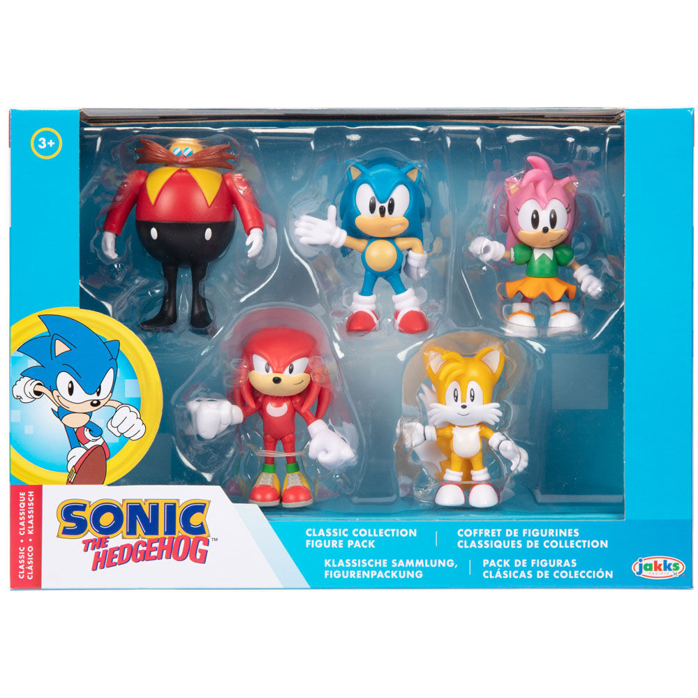 Jakks Pacific Blister 5 figuras Sonic The Hedgehog  6cm