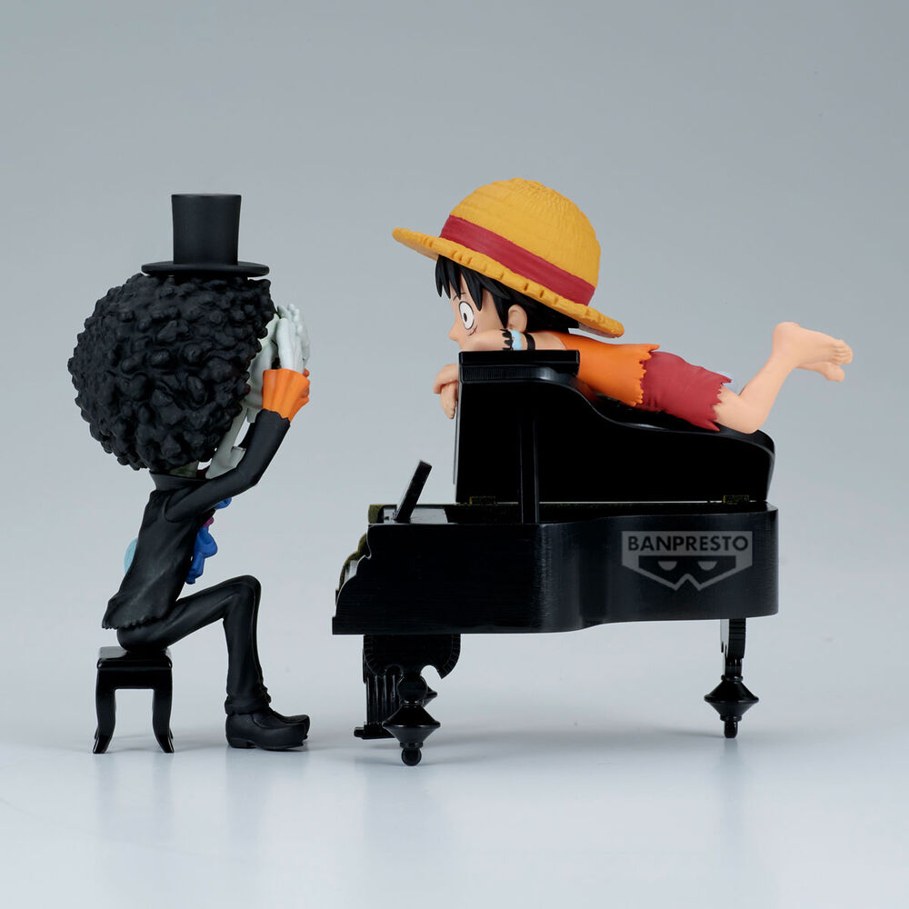 Banpresto Figura Luffy & Brook Word Collectable Stories One Piece 8cm (imagen 5 de 6)