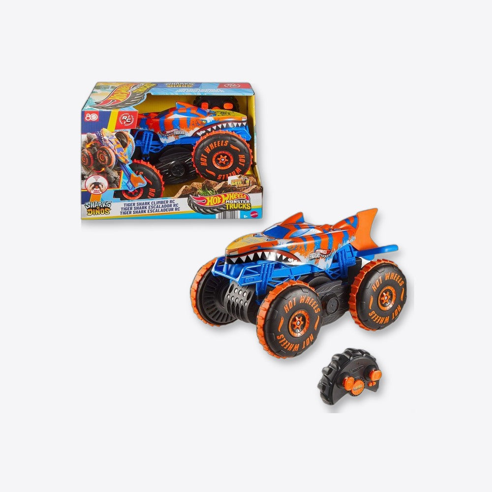 Mattel Coche radio control Tiger Shark Climber Monster Trucks Hot Wheels (imagen 4 de 6)