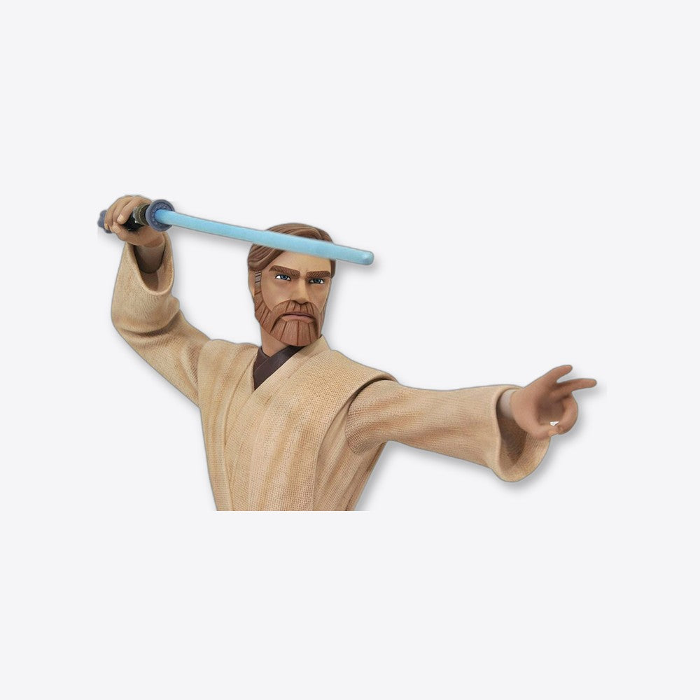 Figura busto diamond select toys star wars the clone wars obi wan 1 - 7 escala 15 cm resina (imagen 3 de 6)