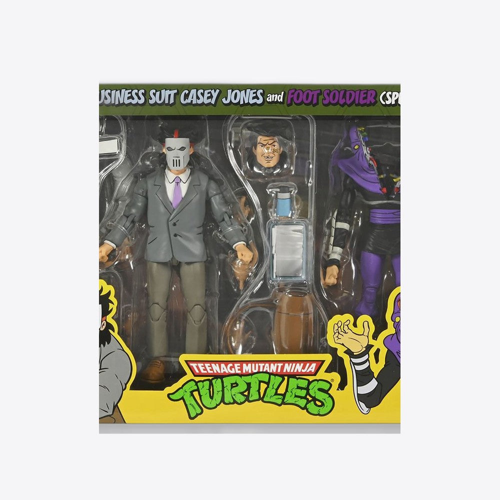 Figura neca teenage mutant ninja turtles business suit casey jones & split foot soldier pack 2 scale action (imagen 5 de 6)