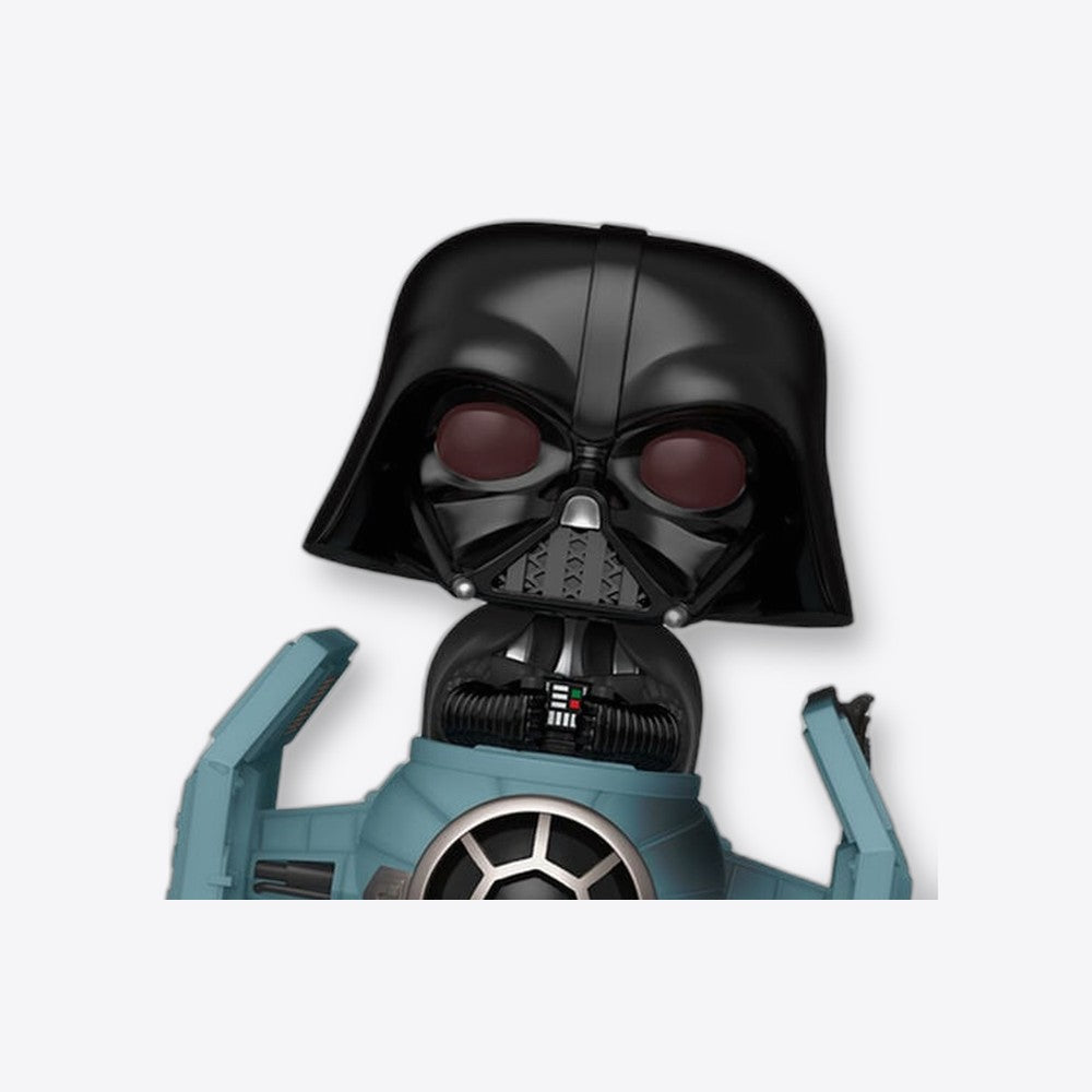 Funko Figura POP Rides Deluxe Star Wars Darth Vader with Tie Advanced Starfighter (imagen 4 de 6)