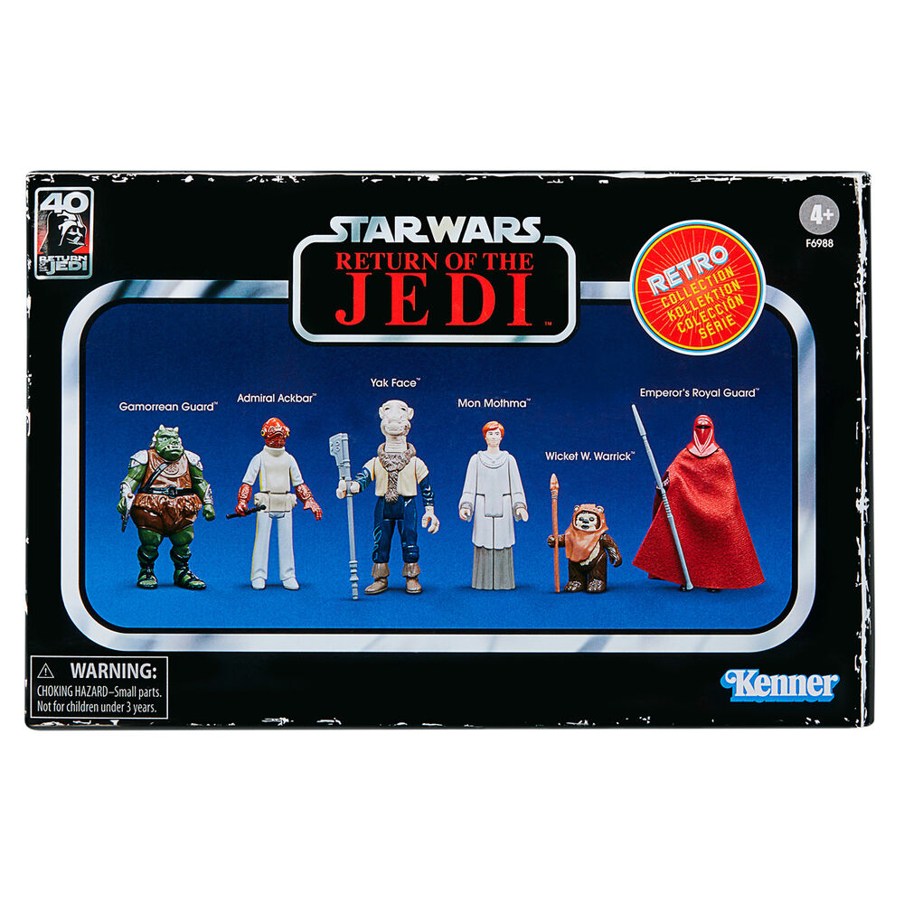 Set 6 Figuras Coleccion Rétro Star Wars - El Retorno del Jedi | Hasbro