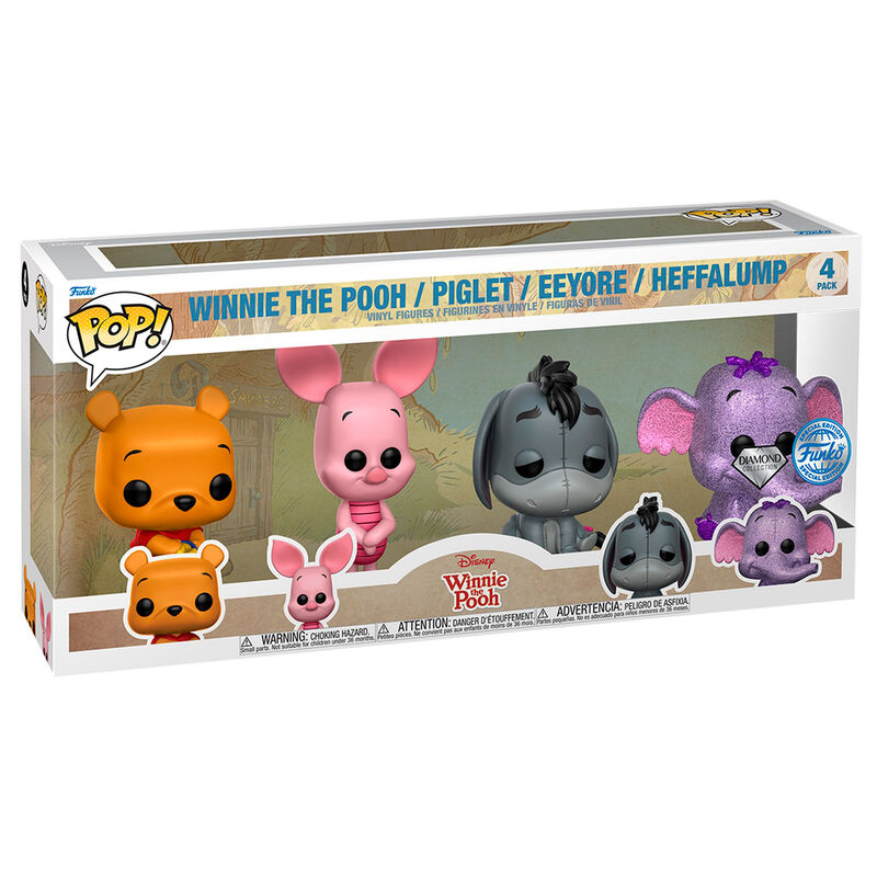 Blister 4 figuras POP Disney Winnie the Pooh - Pop Vinyls | Funko