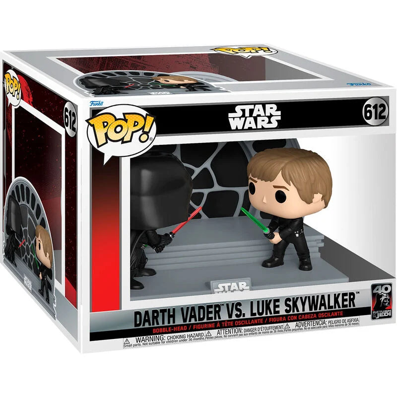 Funko Figura POP Star Wars 40th Darth Vader VS Luke Skywalker (imagen 2 de 3)