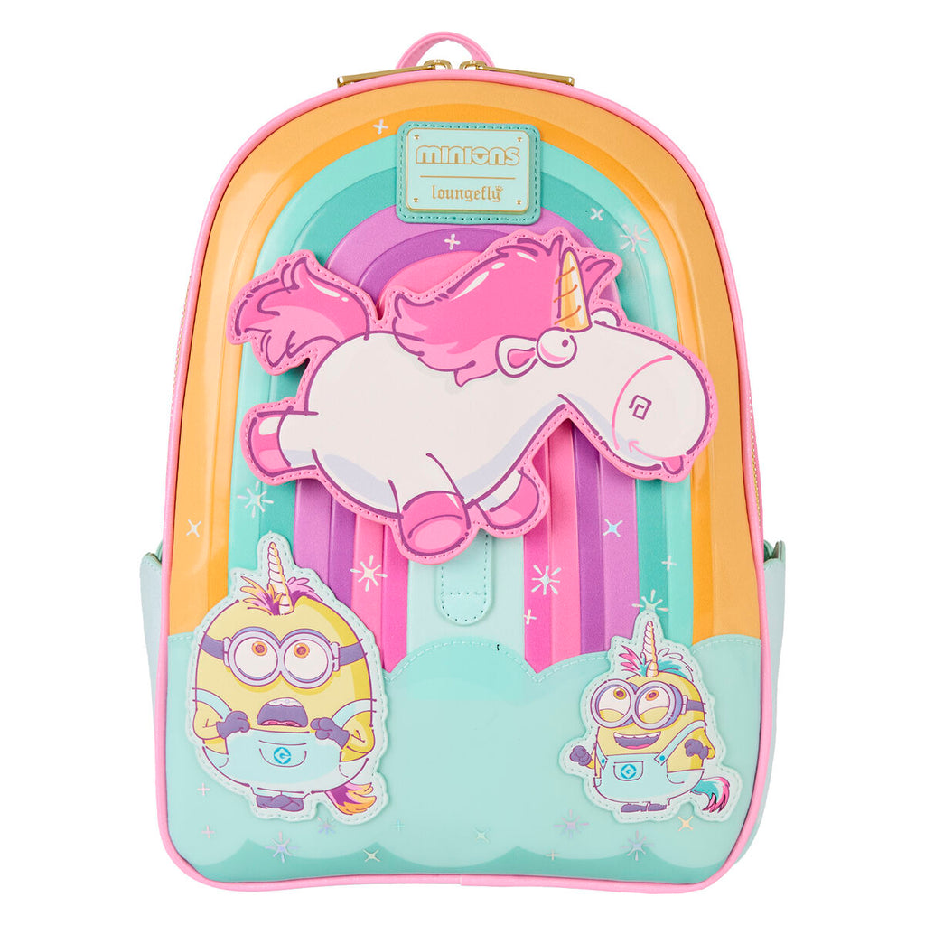 Mochila Fluffy Unicorn Minions Loungefly 30cm (imagen 2 de 6)