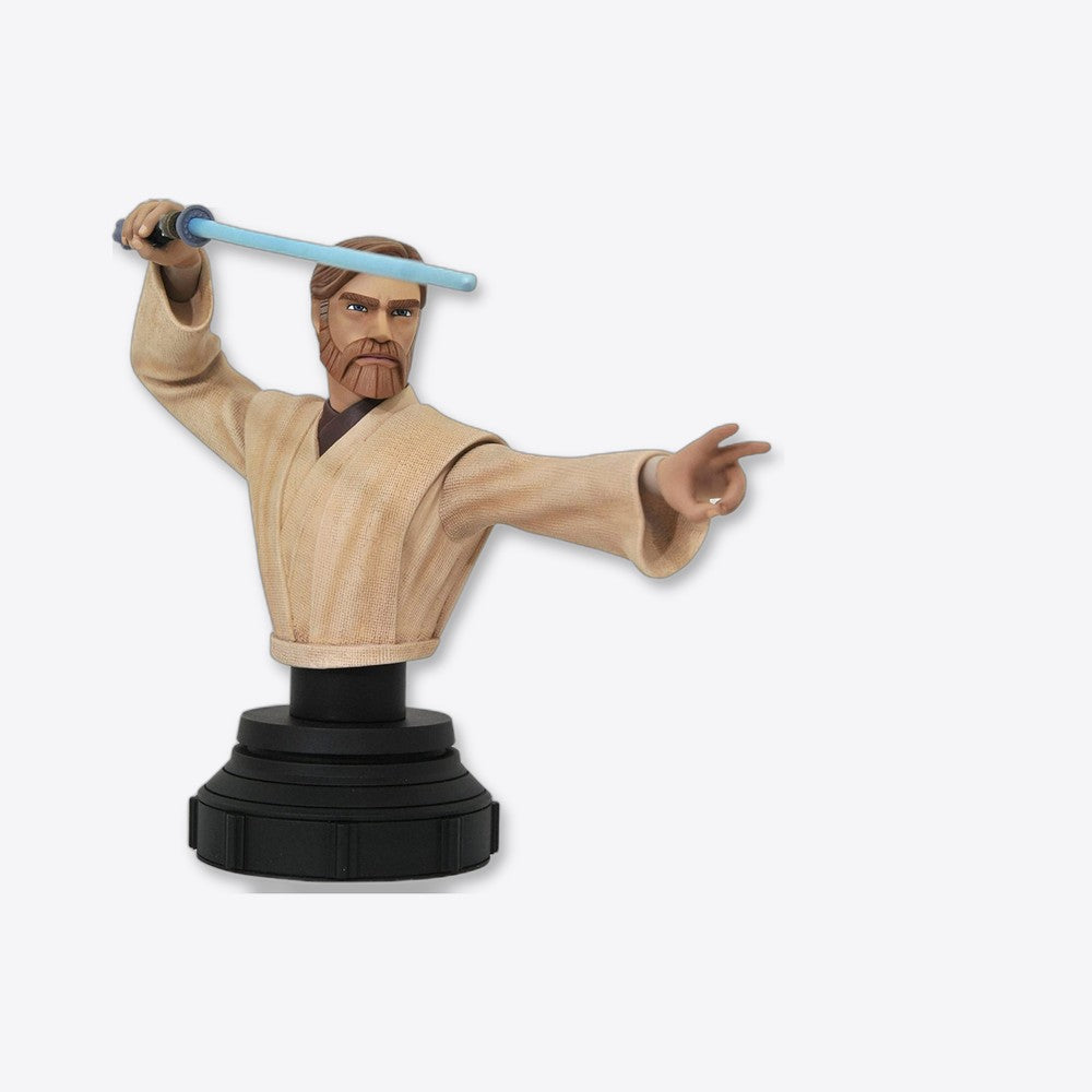 Figura busto diamond select toys star wars the clone wars obi wan 1 - 7 escala 15 cm resina (imagen 6 de 6)