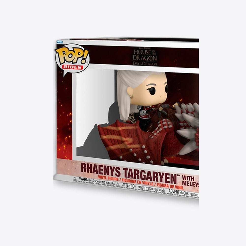 Funko Figura POP Rides Deluxe La Casa del Dragon Rhaenys Targaryen with Meleys (imagen 4 de 6)