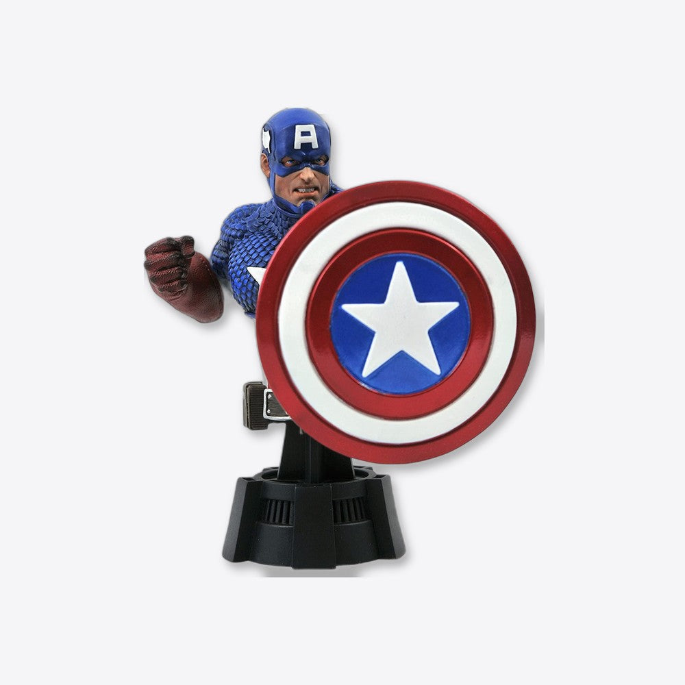 Figura busto diamond select toys marvel animado capitan america escala 1 - 7 resina (imagen 2 de 6)