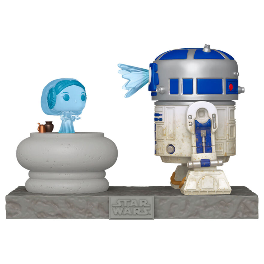 Funko Figura POP Deluxe Star Wars R2-D2 and Princess Leia Hologram