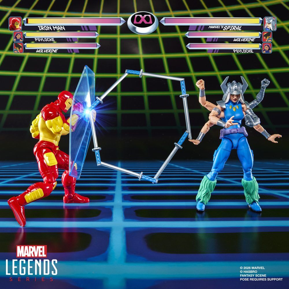 Hasbro Blister 2 figuras Iron Man Vs Marvels Spiral Marvel Games 15cm (imagen 2 de 10)
