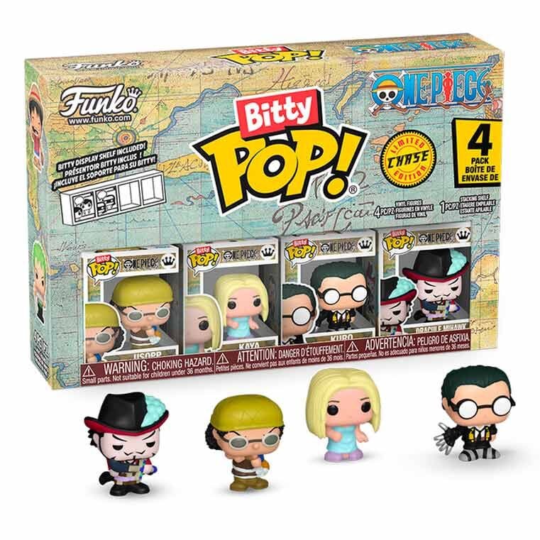 One Piece Blister 4 Bitty POP Usopp y tripulación Funko