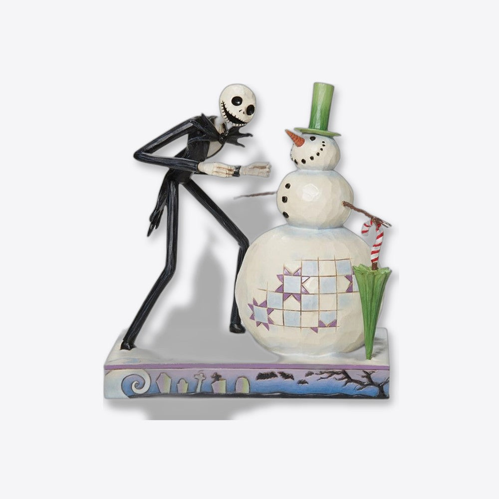 Figura enesco disney pesadilla antes de navidad jack descubriendo muñeco de nieve (imagen 2 de 6)