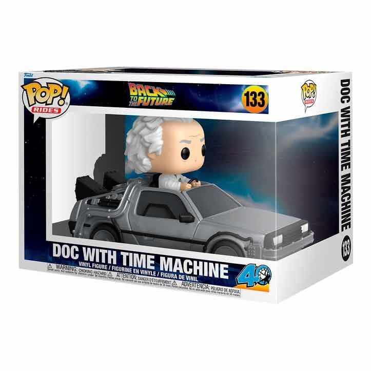 Funko Figura POP Rides Deluxe Regreso al Futuro Doc With Time Machine (imagen 2 de 3)