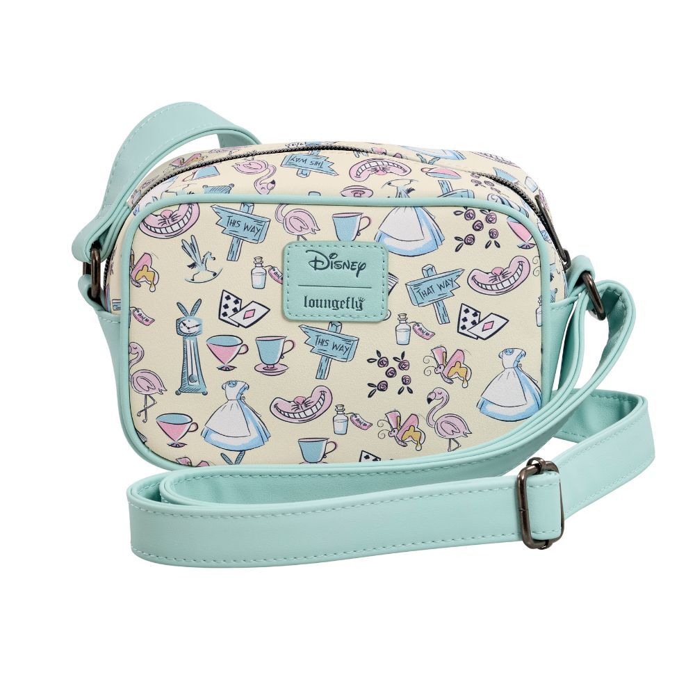 Lf | Lounfefly Bolso Bandolera Aiw Pastel Aop Alicia En El Pais De Las Maravillas Disney Loungefly