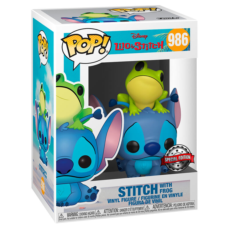 Stitch with Frog Exclusive - Pop Vinyls | Disney
