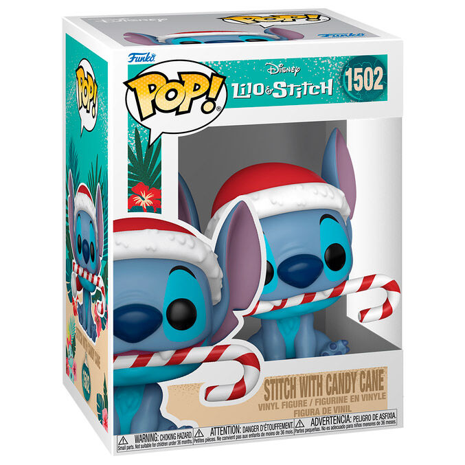 Disney Figura POP Stitch Bastón de Caramelo Navidad Funko