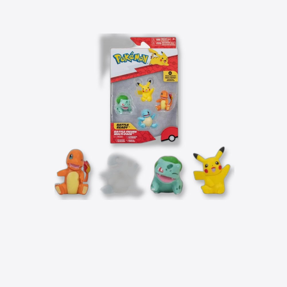 Jazwares Pack 4 figuras pokemon iniciales de kanto (imagen 6 de 6)