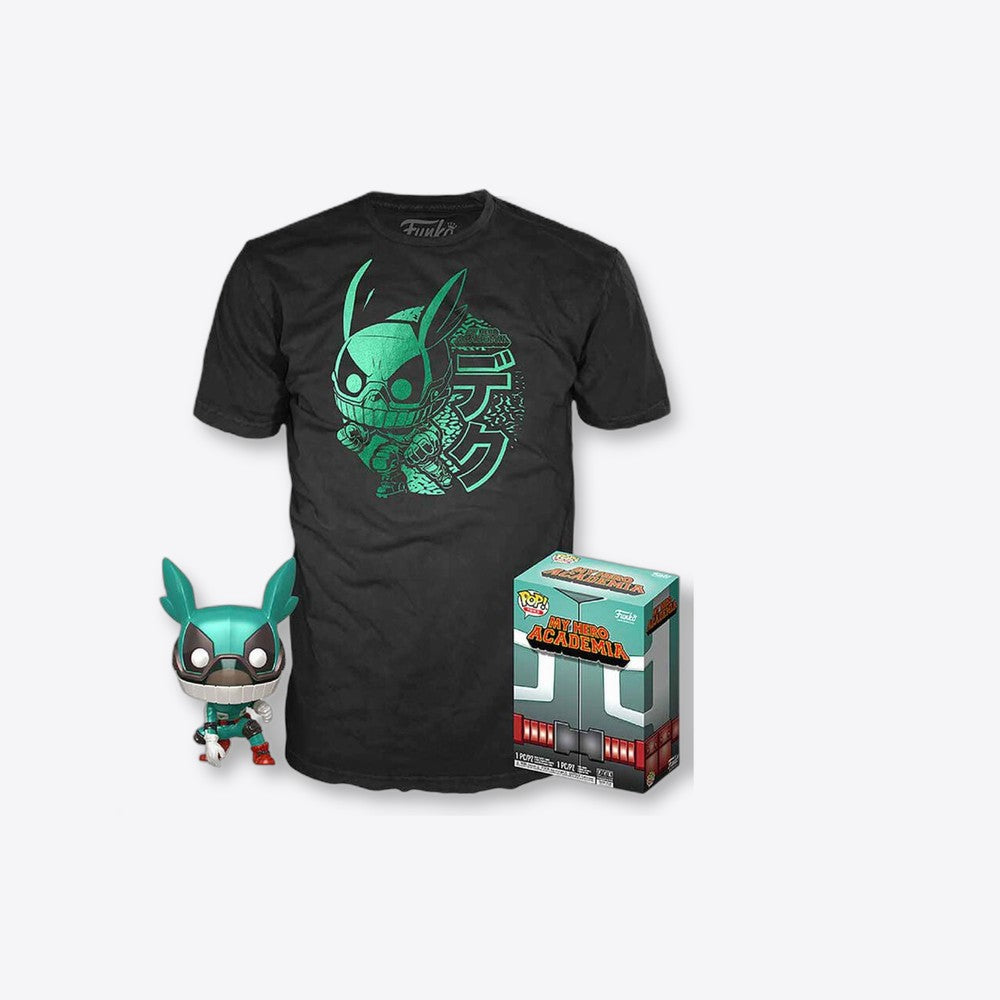 Funko Set figura POP & Tee My Hero Academia Deku with Helmet (imagen 6 de 6)