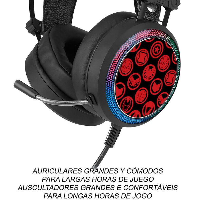 Auriculares Gaming Vengadores Avengers Marvel | Ert Group