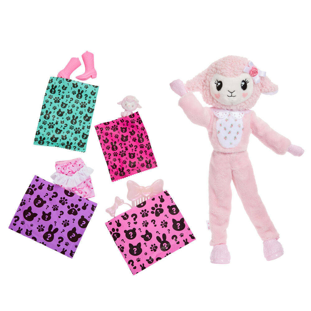 Mattel Muñeca Ovejita Rosa Cutie Reveal Lazos Dulces Barbie (imagen 3 de 5)