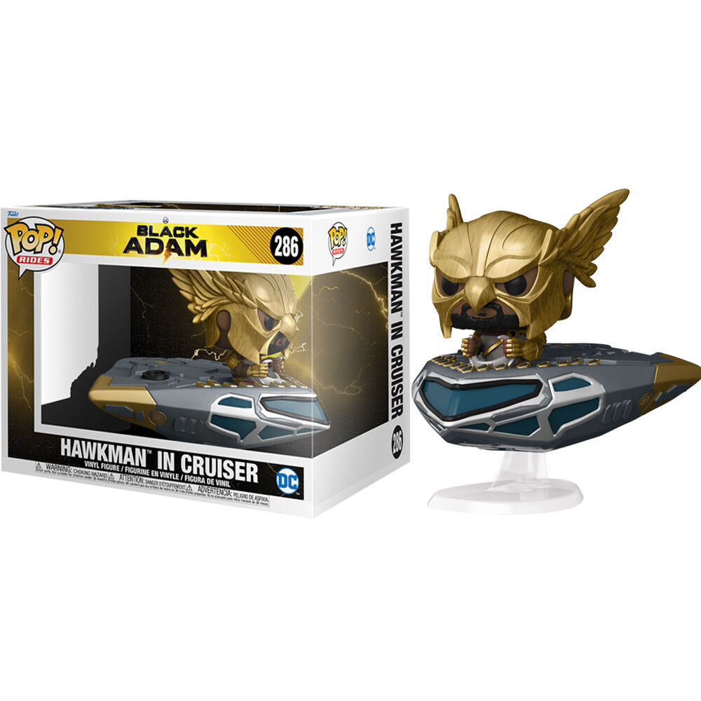 Funko Figura POP DC Comics Black Adam Hawkman in Cruiser (imagen 2 de 4)