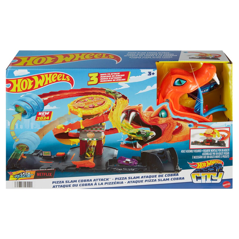 Mattel Pista Pizza Slam Ataque de Cobra Hot Wheels
