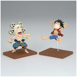 Set figuras Monkey D Luffy & Enel World Collectable One Piece 7cm