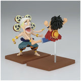 Set figuras Monkey D Luffy & Enel World Collectable One Piece 7cm